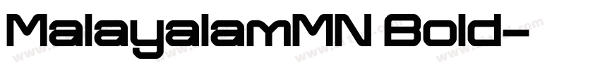 MalayalamMN Bold字体转换